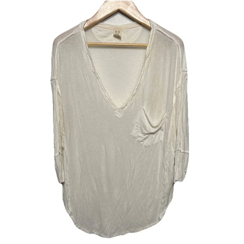 Anthropologie Free People We The Free Golden Gate Tee‎ Ivory Size M Retail: $58